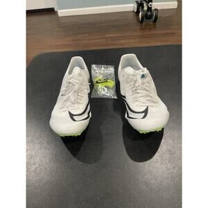 New Men’s Sz 8 Nike Zoom Ja Fly 4 White Bright Spruce Track Spikes DR2741-102